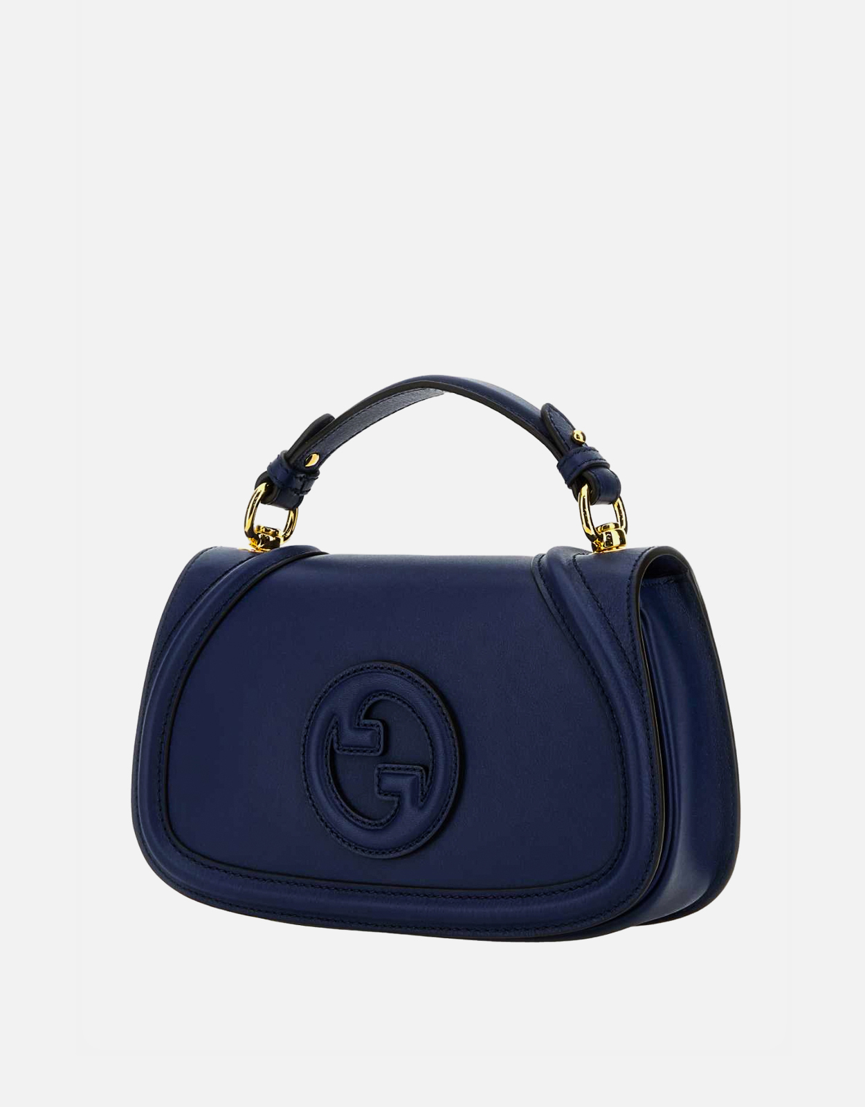 Gucci ブルーカーフレザー中型トップハンドルバッグ () IFCHIC.COM