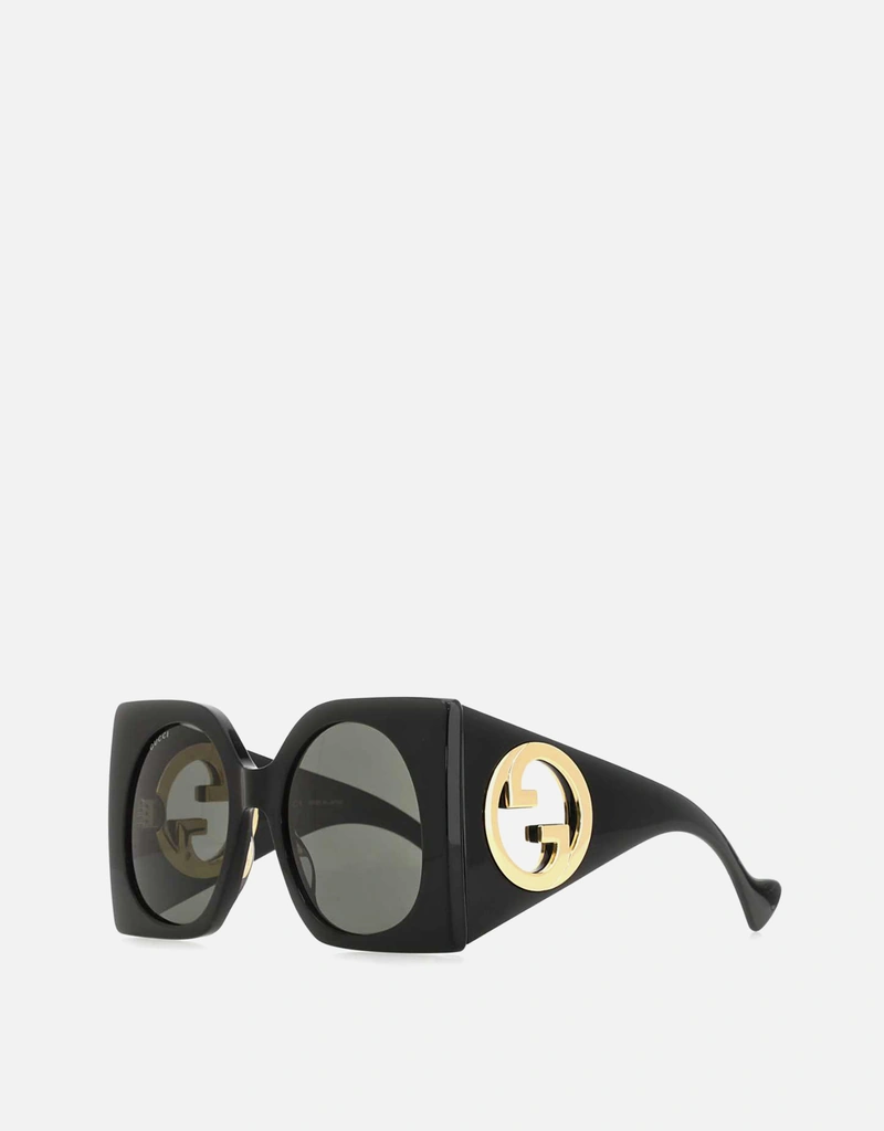 Gucci ブラックアセテートサングラス () IFCHIC.COM