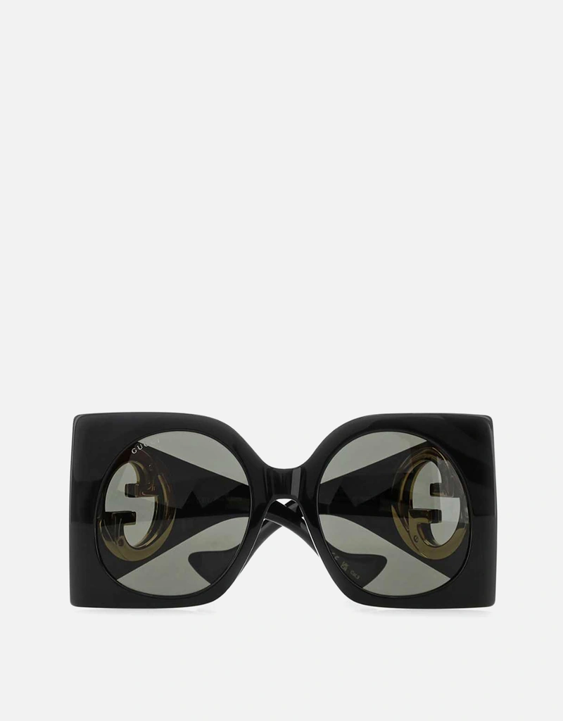 Gucci ブラックアセテートサングラス () IFCHIC.COM