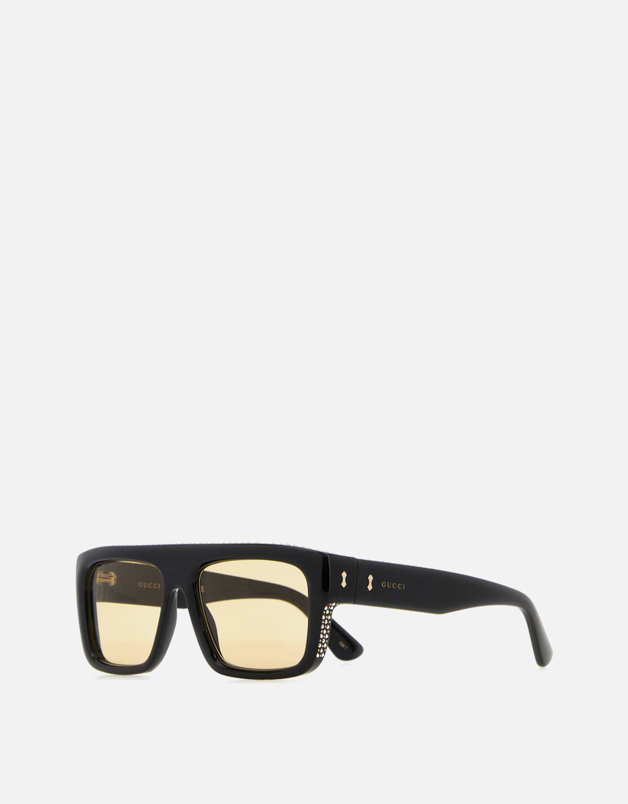Gucci ブラックアセテートサングラス () IFCHIC.COM