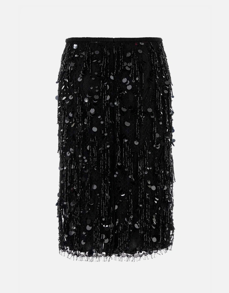 GUCCI グッチスパンコールスカート　サイズ38 Gucci スパンコール刺繍レーススカート (すべての新品) IFCHIC.COM