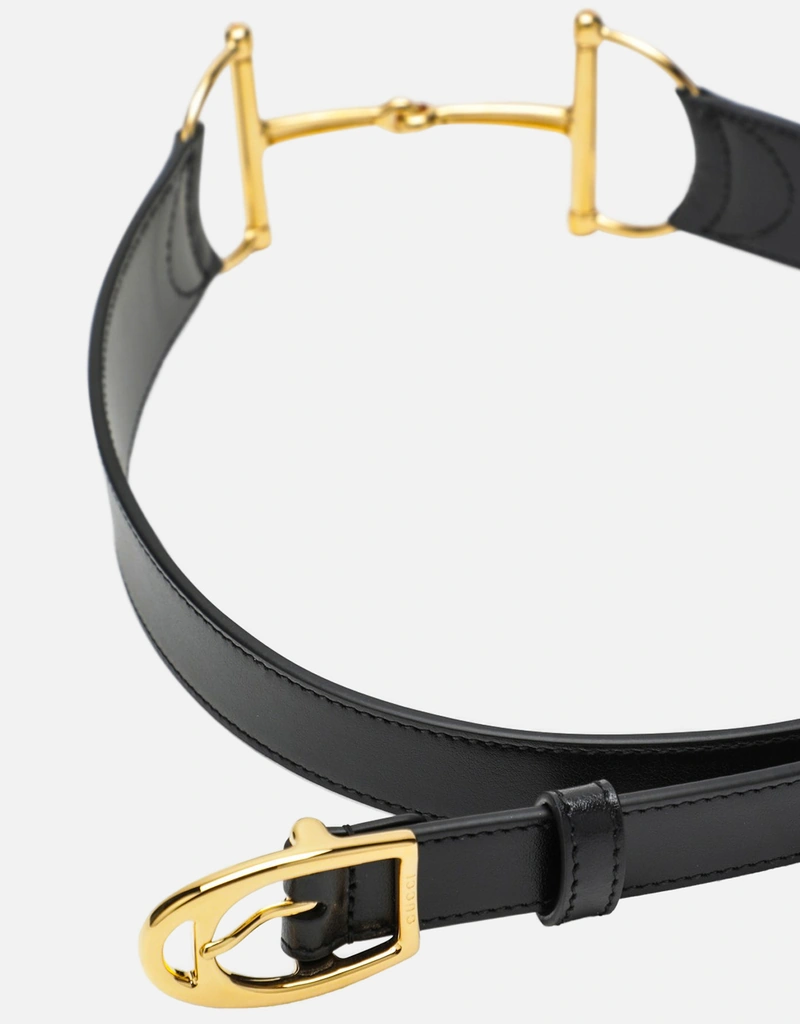 Gucci オーバーサイズホースビット付きベルト (ベルト) IFCHIC.COM