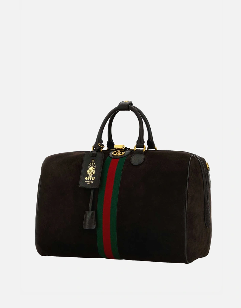 Gucci ユニセックスサボイミディアムスエードダッフルバッグ () IFCHIC.COM