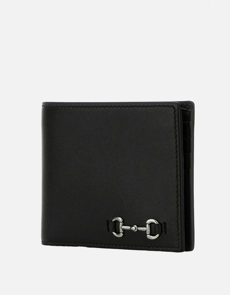 Gucci メンズ ブラック スムースカーフレザー ウォレット () IFCHIC.COM