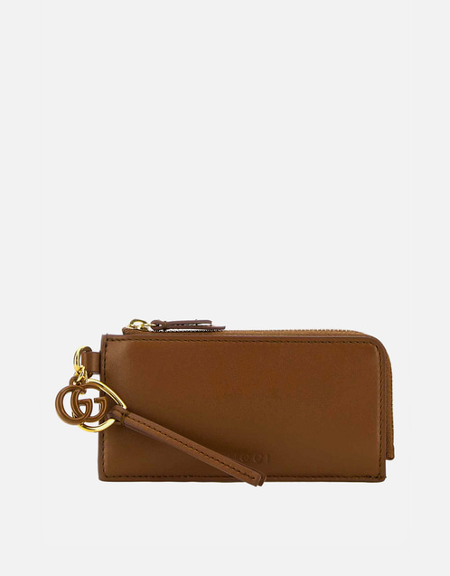 GUCCI レザー ケース Gucci ダブルGチャームレザーカードケース () IFCHIC.COM