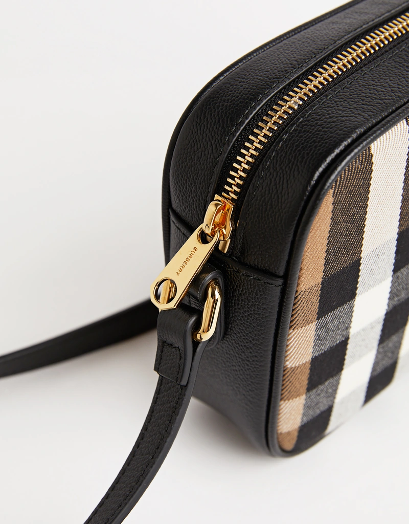 Burberry チェックキャンバスクロスボディカメラバッグ () IFCHIC.COM