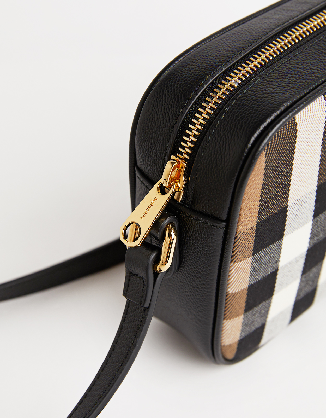Burberry チェックキャンバスクロスボディカメラバッグ () IFCHIC.COM