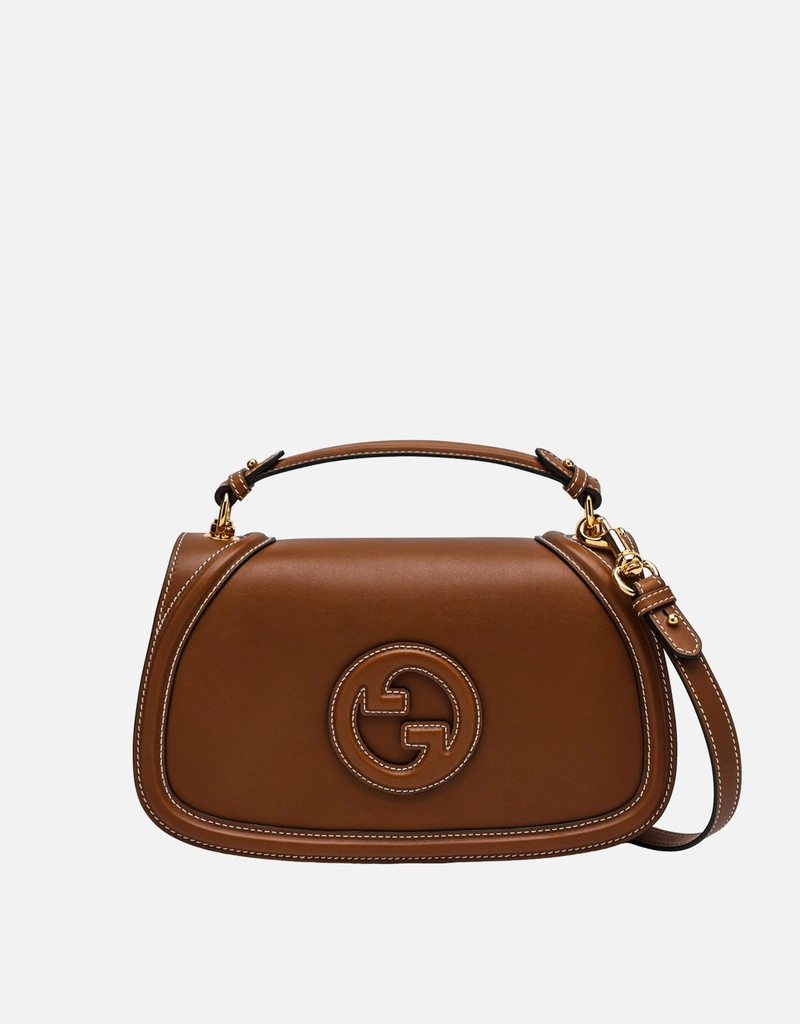 Gucci ブロンドリーラージスムースレザートップハンドルバッグ (すべて
