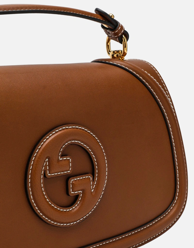 Gucci ブロンドリーラージスムースレザートップハンドルバッグ (すべて