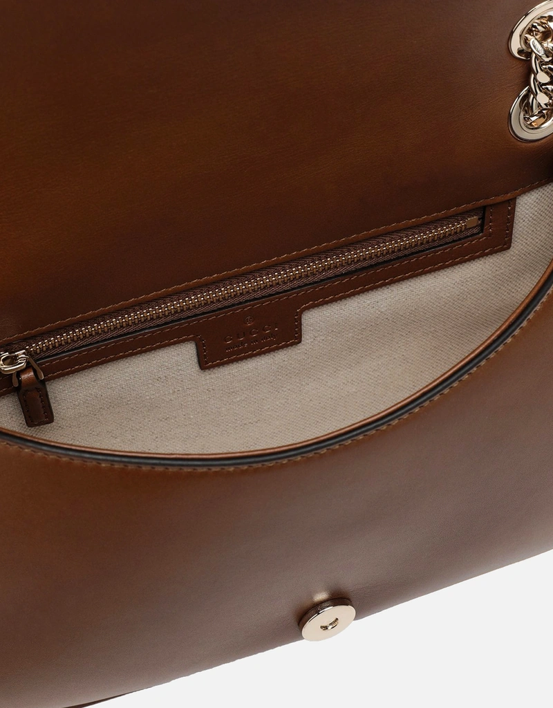 Gucci ブロンドミディアムスエードクロスボディバッグ (すべての新品