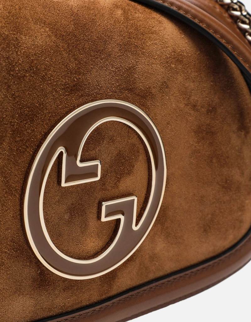 Gucci ブロンドミディアムスエードクロスボディバッグ (すべての新品