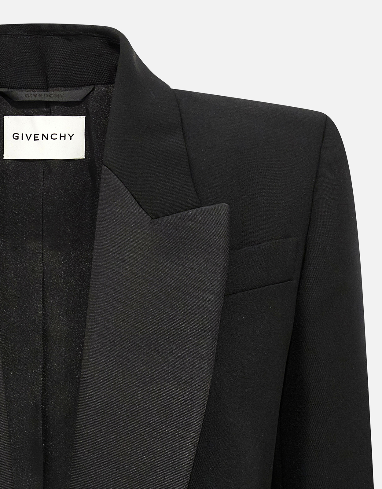 Givenchy ウール クロップド タキシード ジャケット (すべての新品