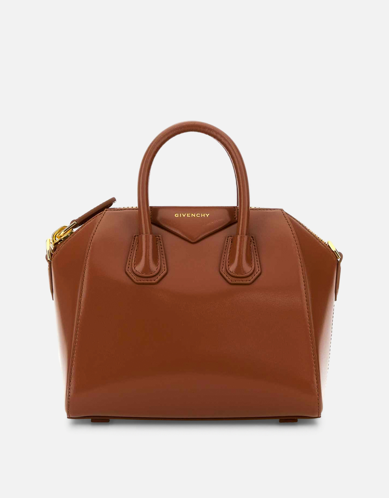 希少✨GIVENCHY ボックス型ハンドバッグ ブラウン ゴールドモチーフ 美品 希少✨GIVENCHY ボックス型ハンドバッグ ブラウン ゴールドモチーフ 美