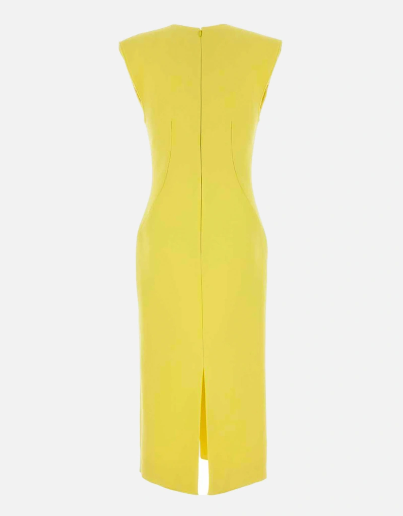 poplin fit and flare dress Monroe Maxi Dress in Butter Yellow main image 1
