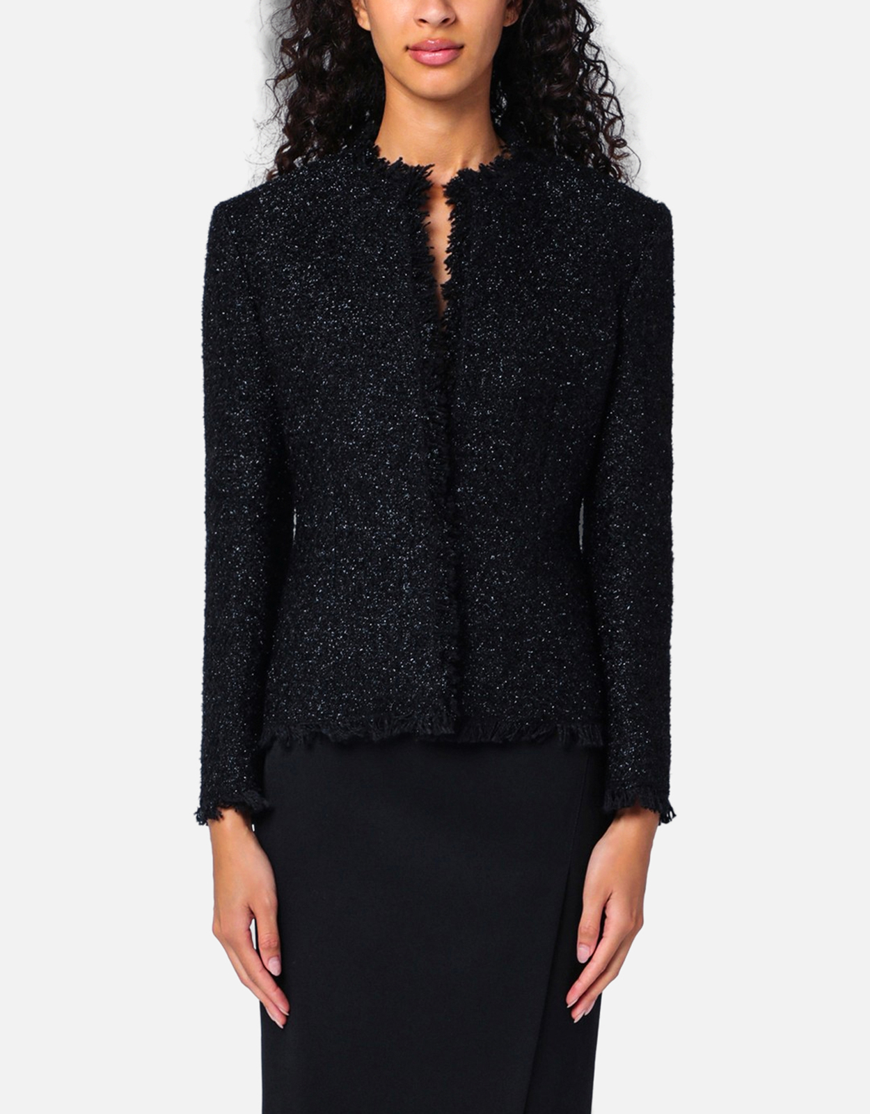 Givenchy ブラックツイードとラメジャケット (すべての新品) IFCHIC.COM