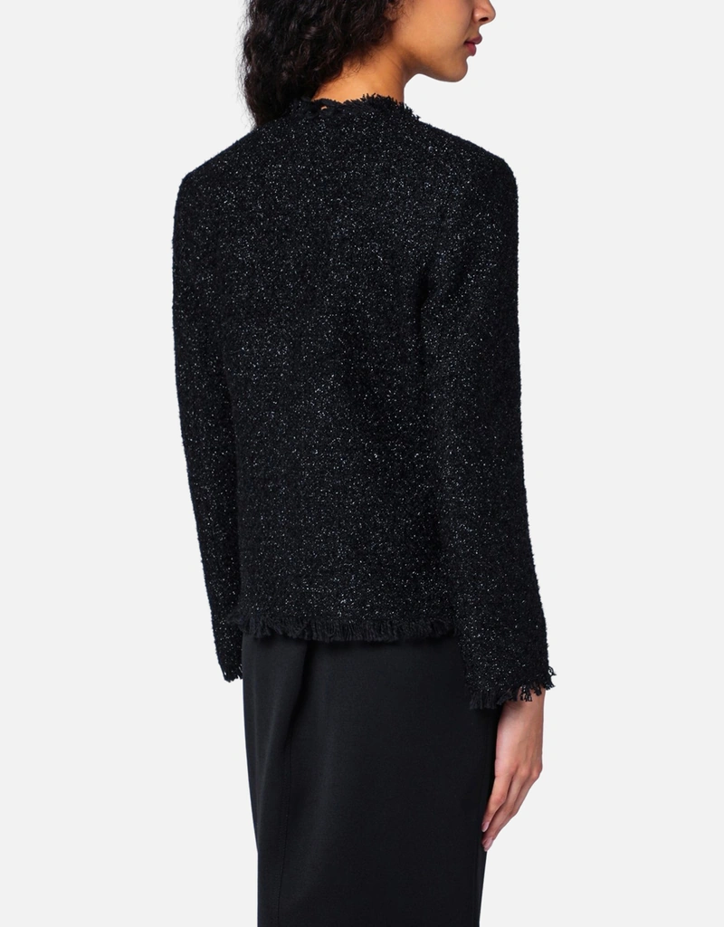 Givenchy ブラックツイードとラメジャケット (すべての新品) IFCHIC.COM