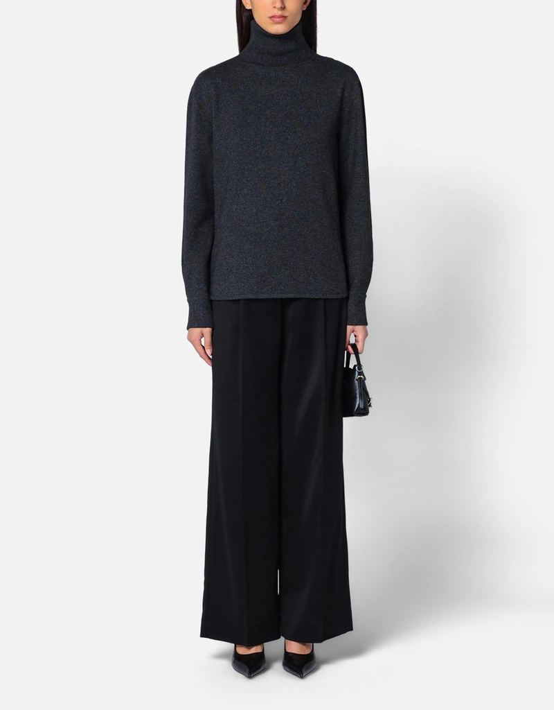 Givenchy ダークグレーウールタートルネックセーター (トップス