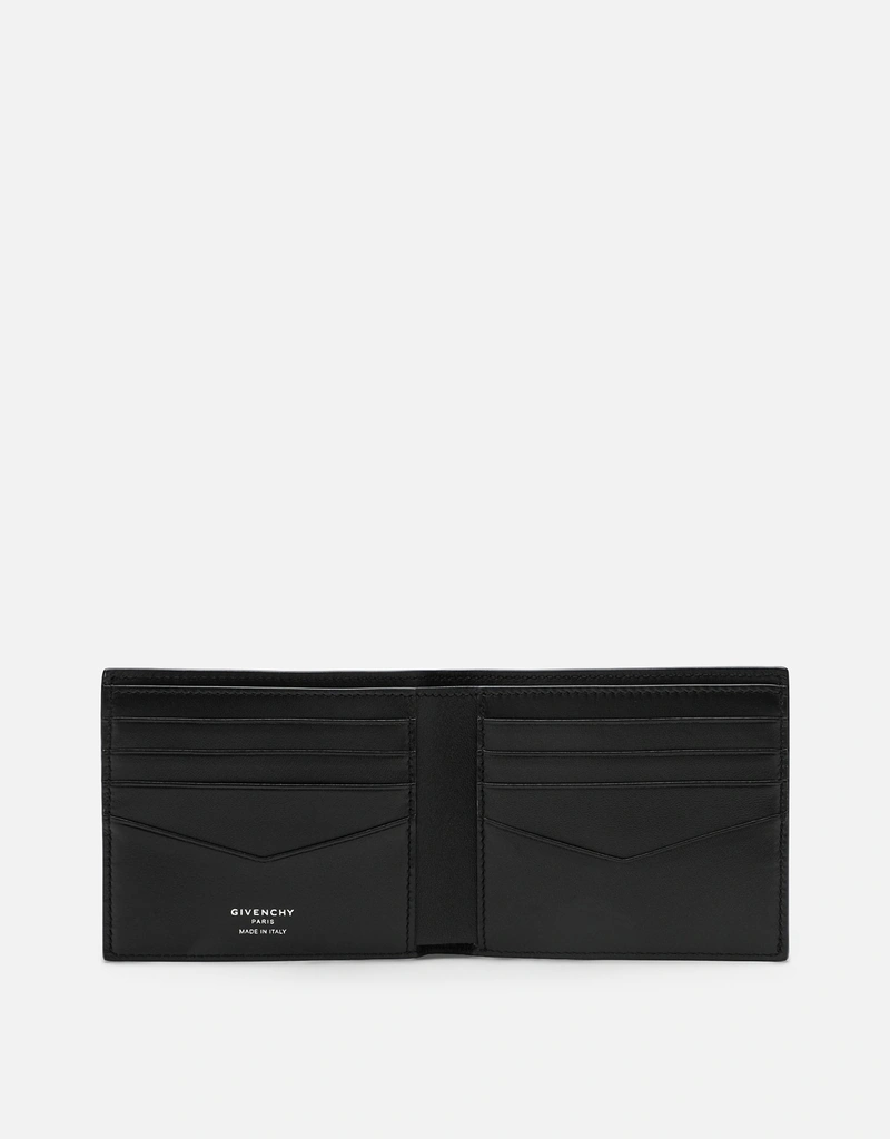 Givenchy Men's Black Leather Bi-Fold Wallet (Accessories,Wallets