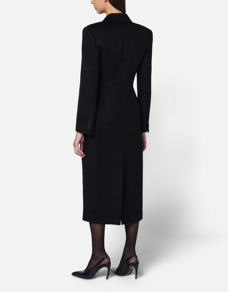 GIVENCHY ブラック ロングコート Givenchy ブラックウールコート (すべての新品) IFCHIC.COM