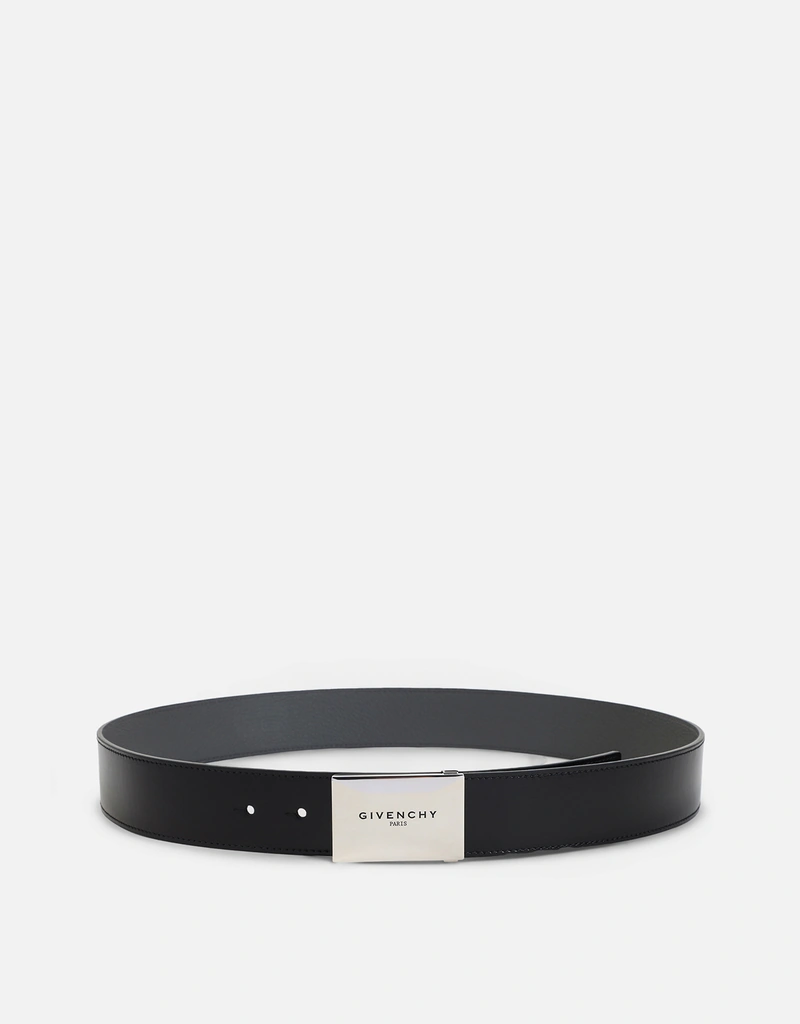 Givenchy メンズ メタルプレート カーフレザーベルト (すべての新品