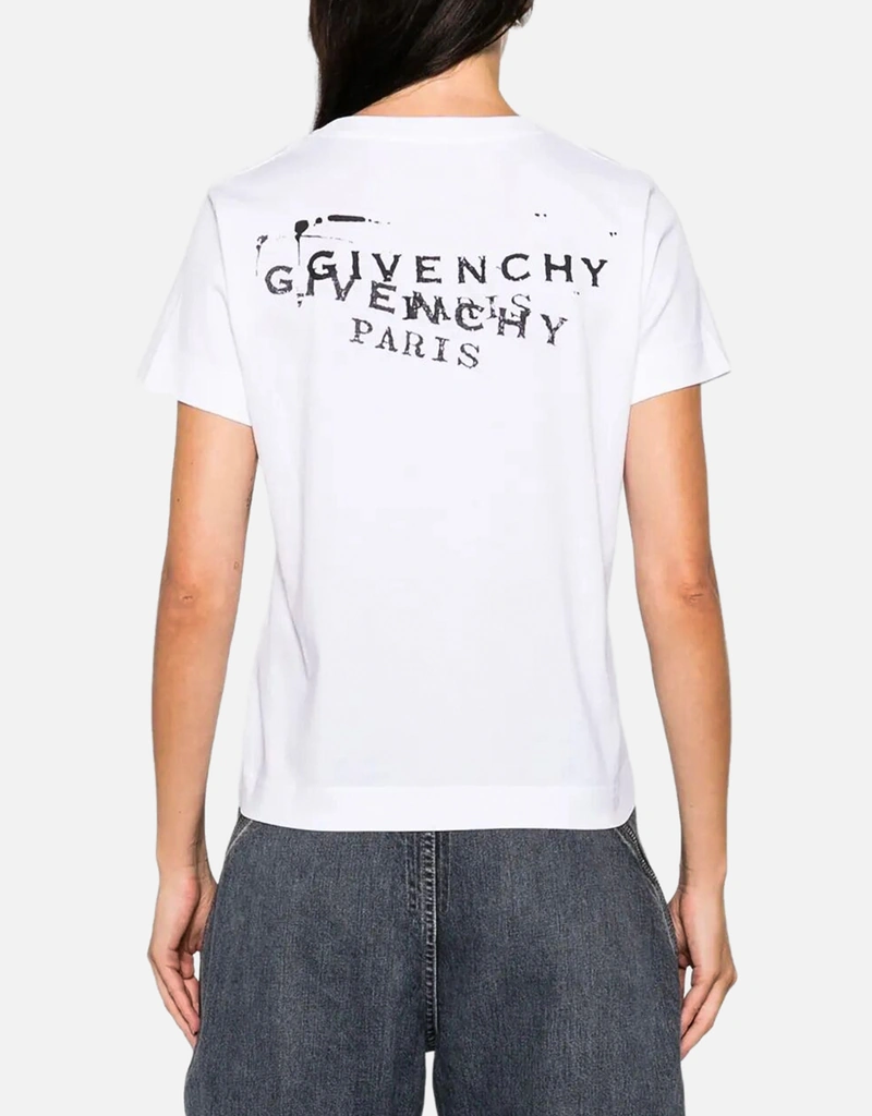 Givenchy ロゴプリントコットンフィットTシャツ (すべての新品) IFCHIC.COM