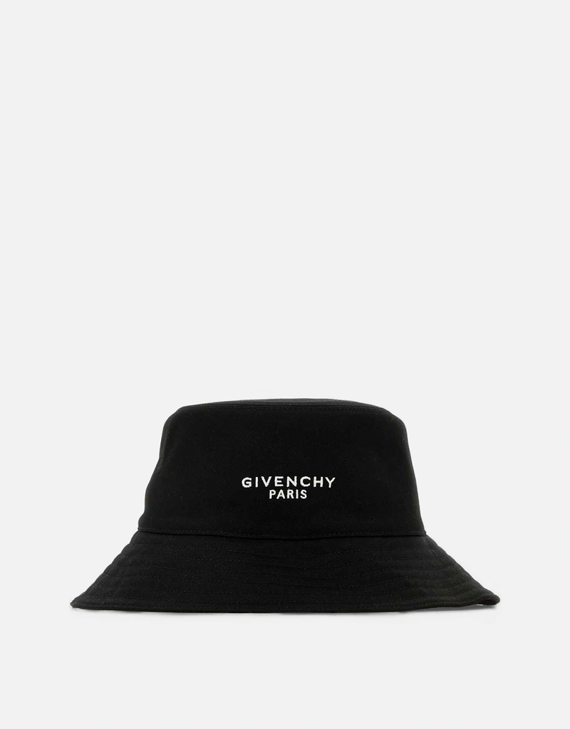 Givenchy メンズコットン混紡ロゴ刺繍バケットハット () IFCHIC.COM