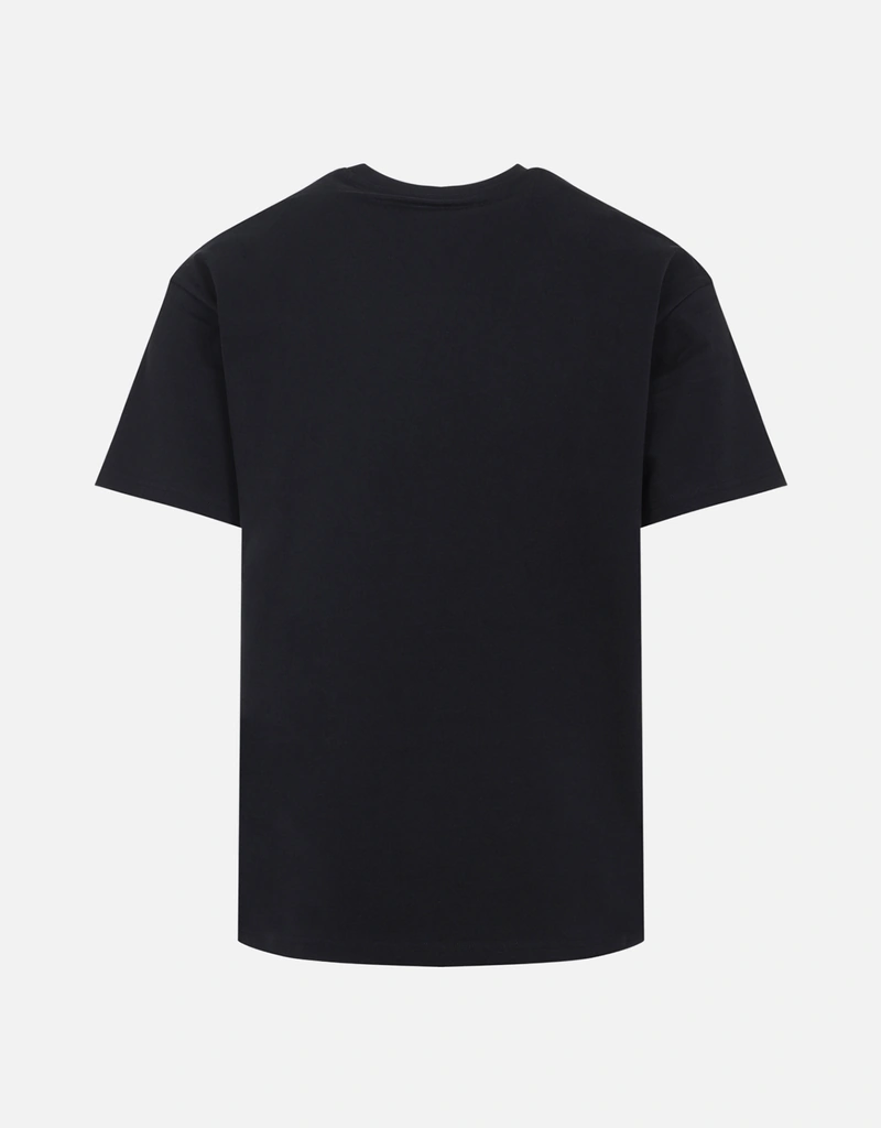 GIVENCHY ブラック ロゴ 半袖Tシャツ Givenchy メンズ コットン クルーネック 刺繍入り 半袖Tシャツ (すべて