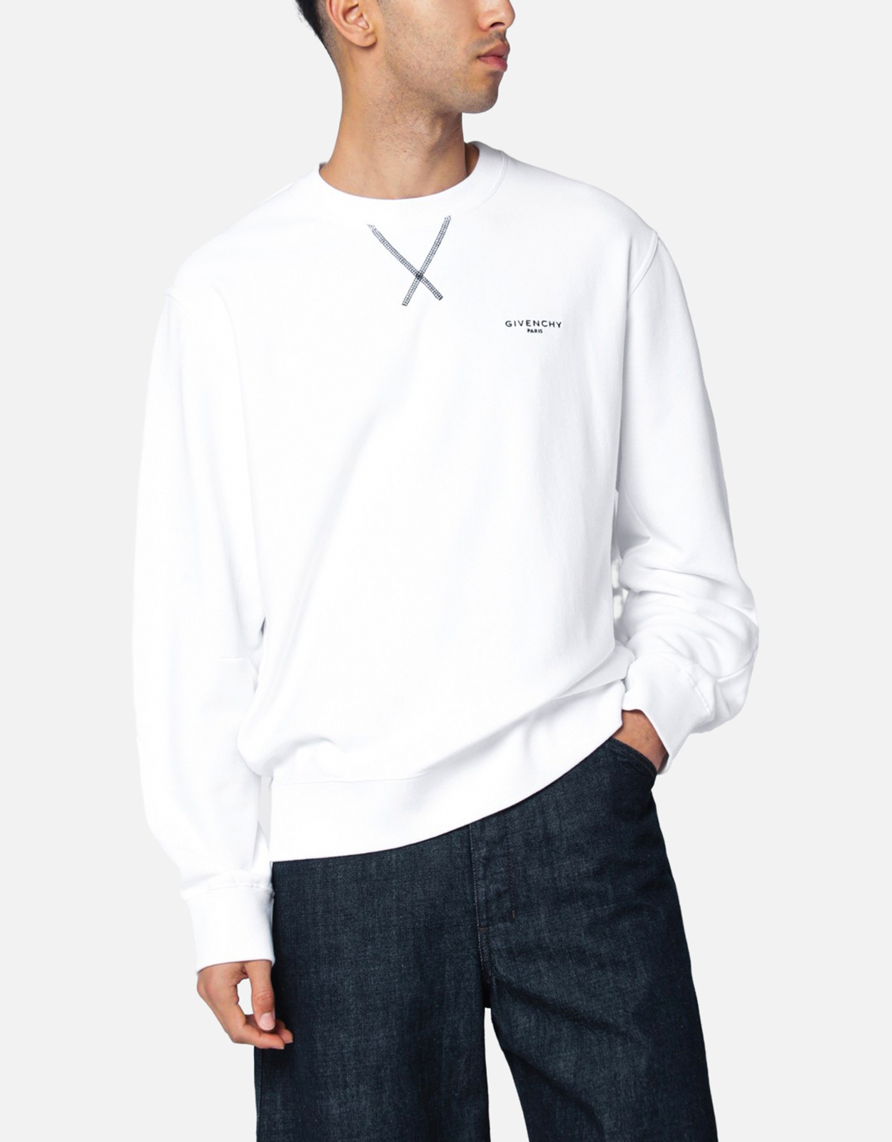 Givenchy メンズ Couture コットン スウェットシャツ 刺繍ロゴ