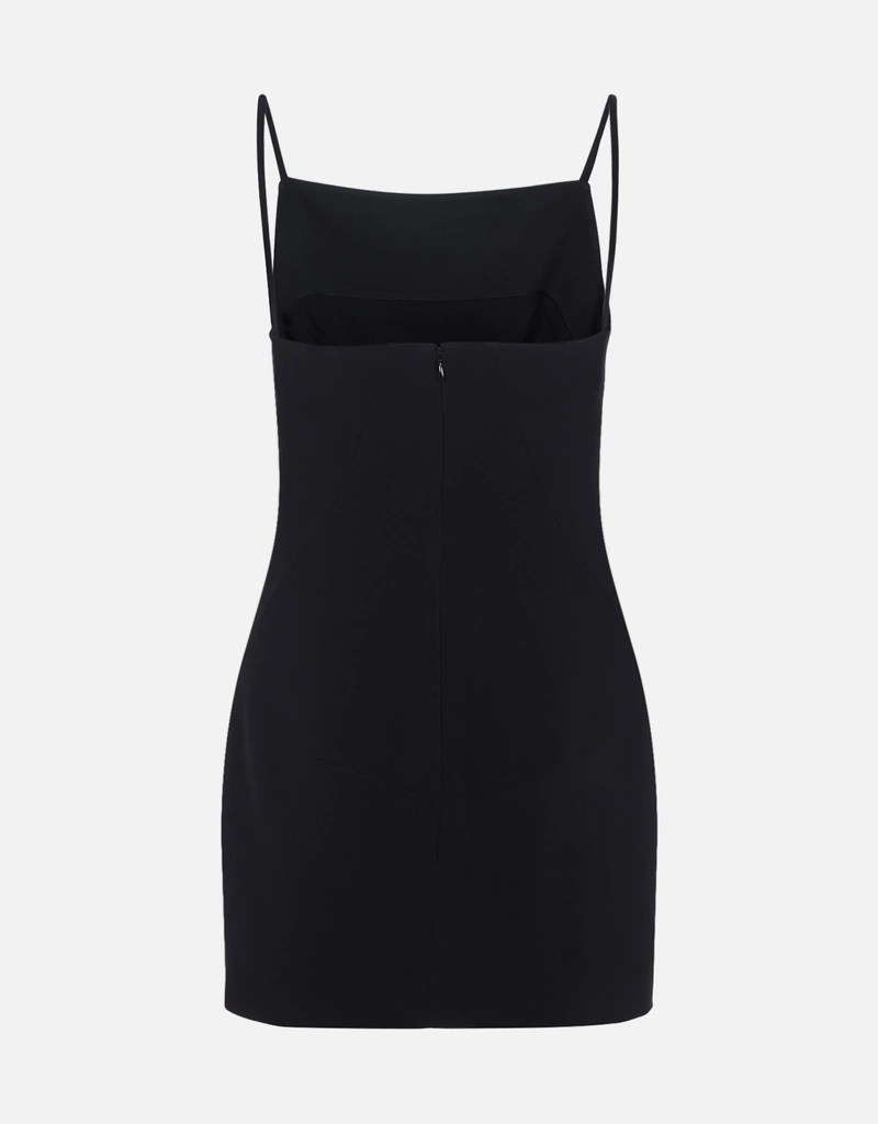 givenchy mini dress Givenchy - Sliced Mini Dress In Satin With Cape - Red - Silk - Women