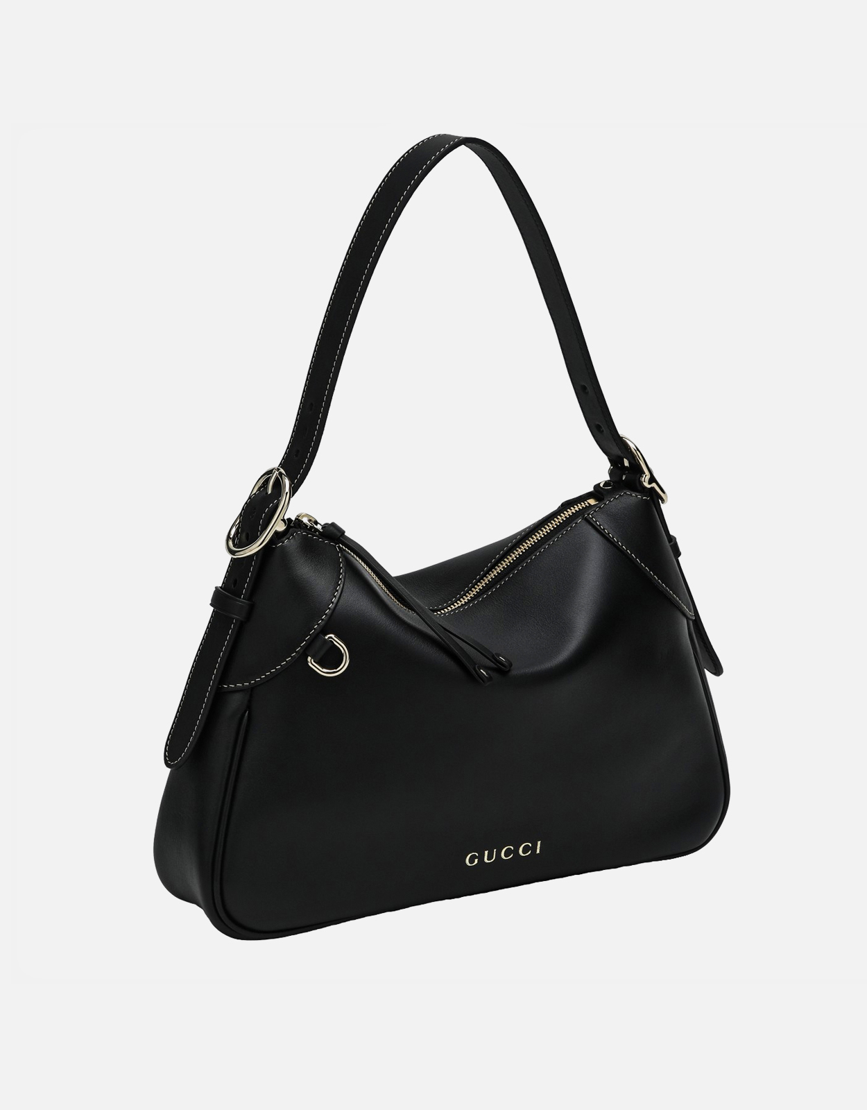 Gucci GGエンブレムミディアムレザーショルダーバッグ (すべての新品