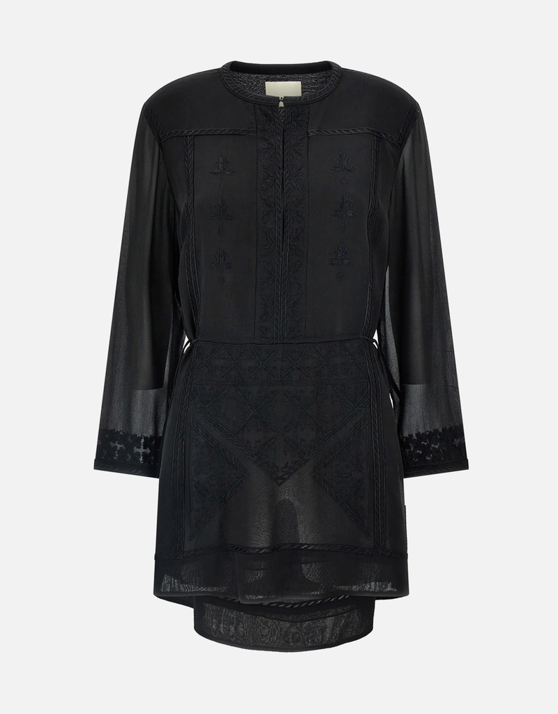 sachin and babi light blue dress Navy Cotton Embroidered Dress | Women's Dresses main image 0