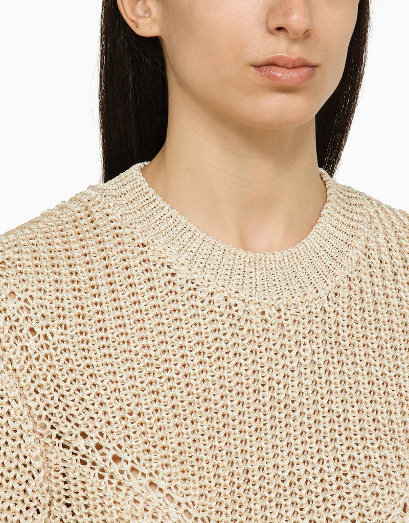 Isabel Marant リサイクルポリエステル エクリュ クルーネックセーター