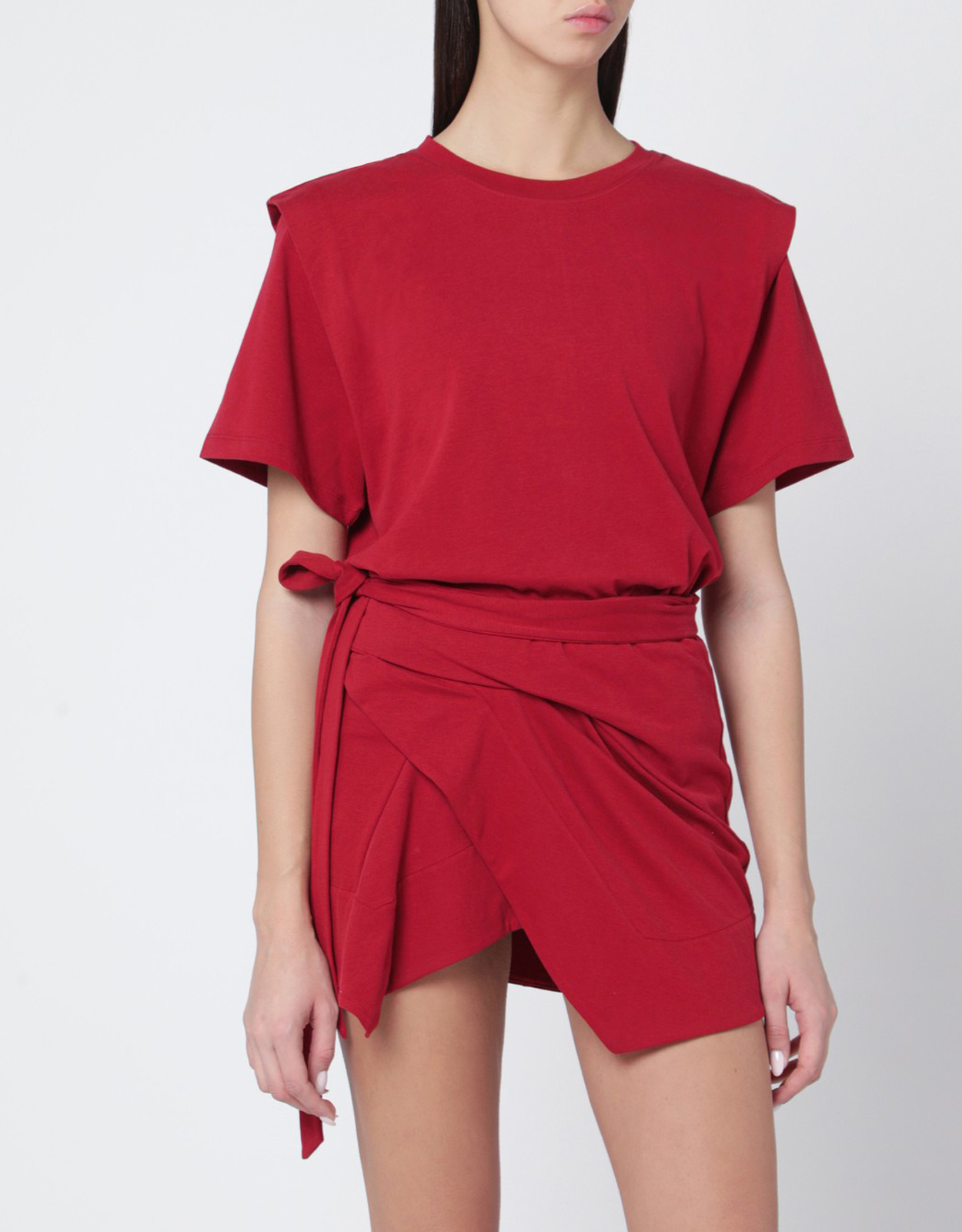 Isabel Marant Isabel Marant Cherry-coloured Zelitos cotton T-shirt - XS　イザベル マラン チェリーカラー ゼリトス コットン T シャツ - XS