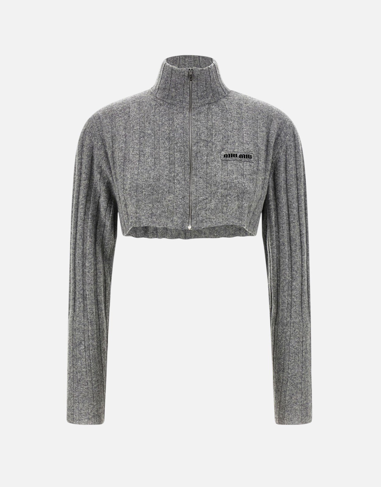 Miu Miu Cropped Wool And Cashmere Cardigan - IT 34
