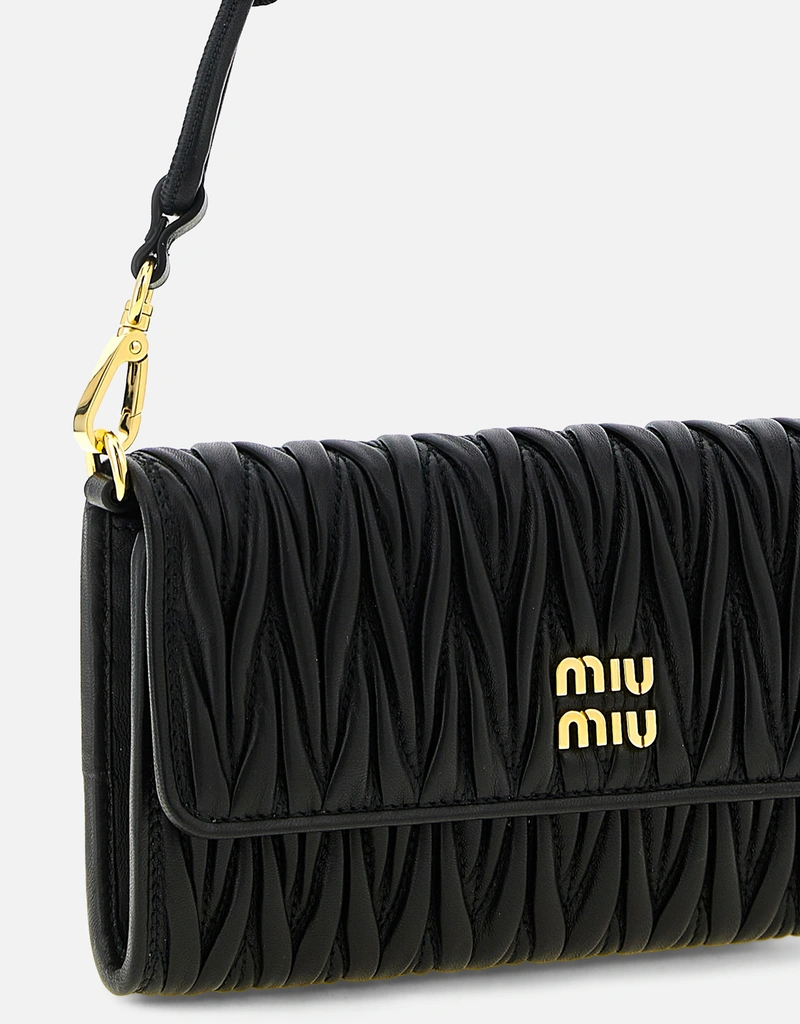 Miu Miu チェーン付ナッパマテラッセ財布 () IFCHIC.COM