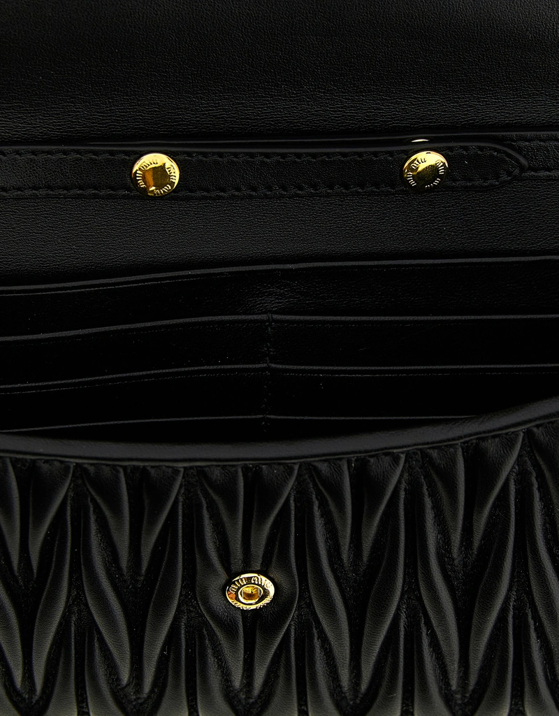 Miu Miu チェーン付ナッパマテラッセ財布 () IFCHIC.COM