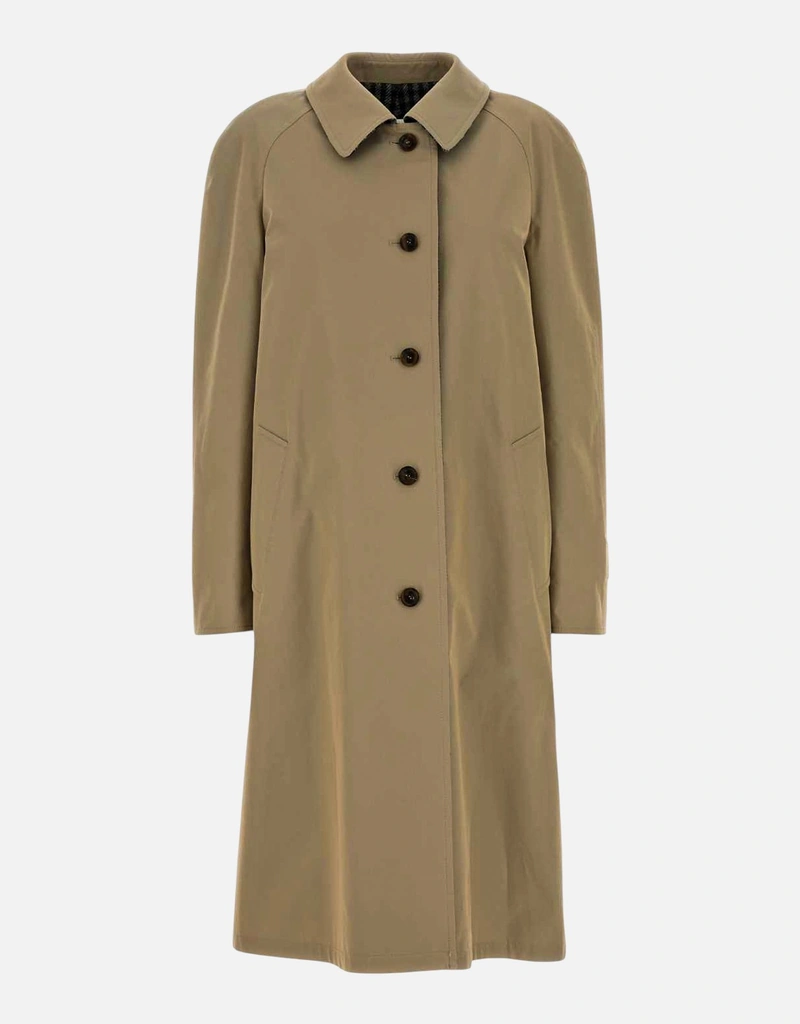 Miu Miu リバーシブルツイルとチェックトレンチコート (すべての新品