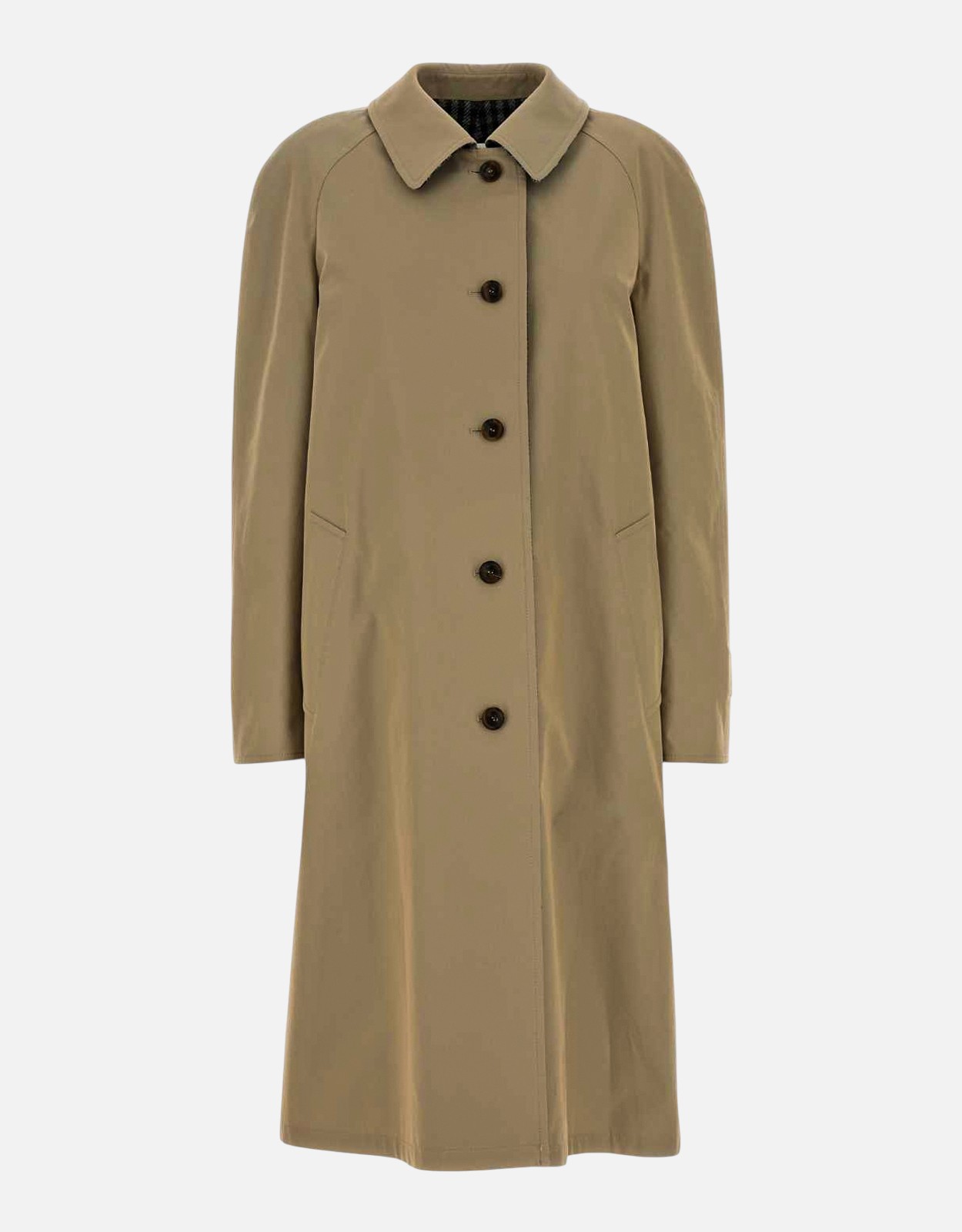 Miu Miu リバーシブルツイルとチェックトレンチコート (すべての新品