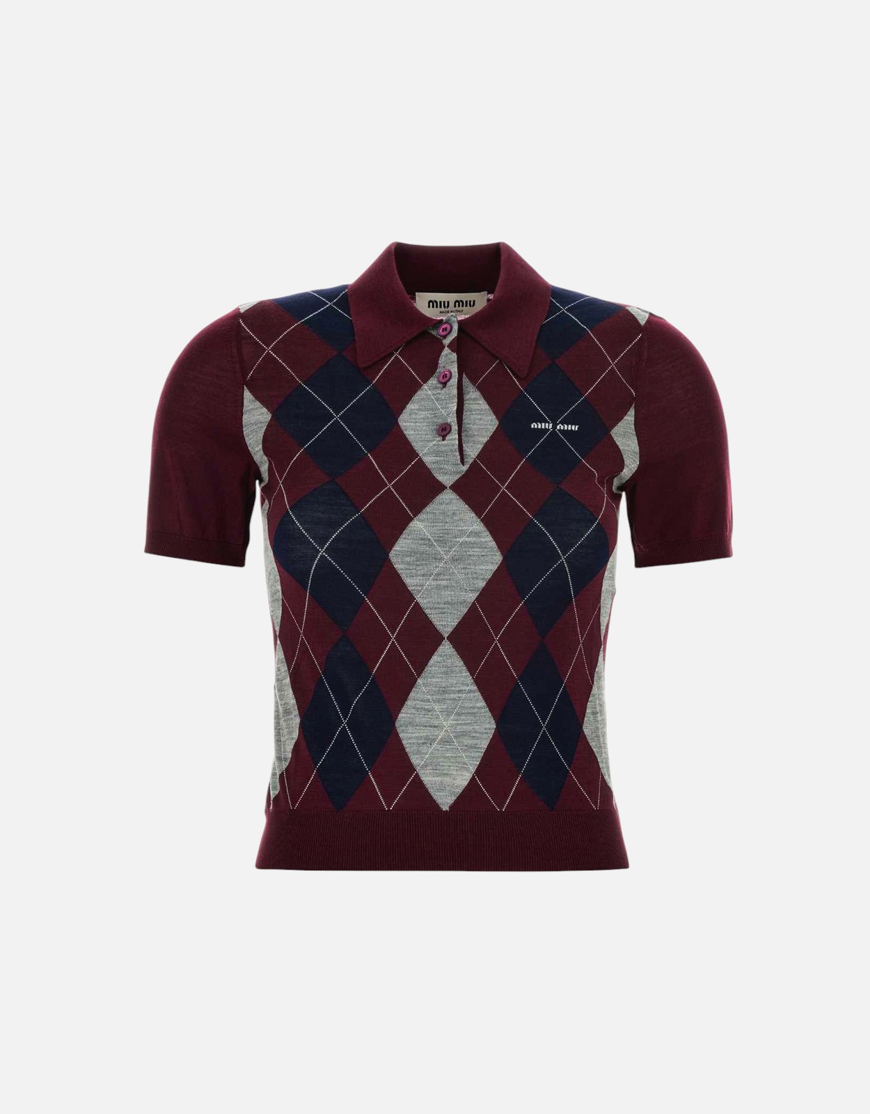 Miu Miu ウールポロシャツ (すべての新品) IFCHIC.COM