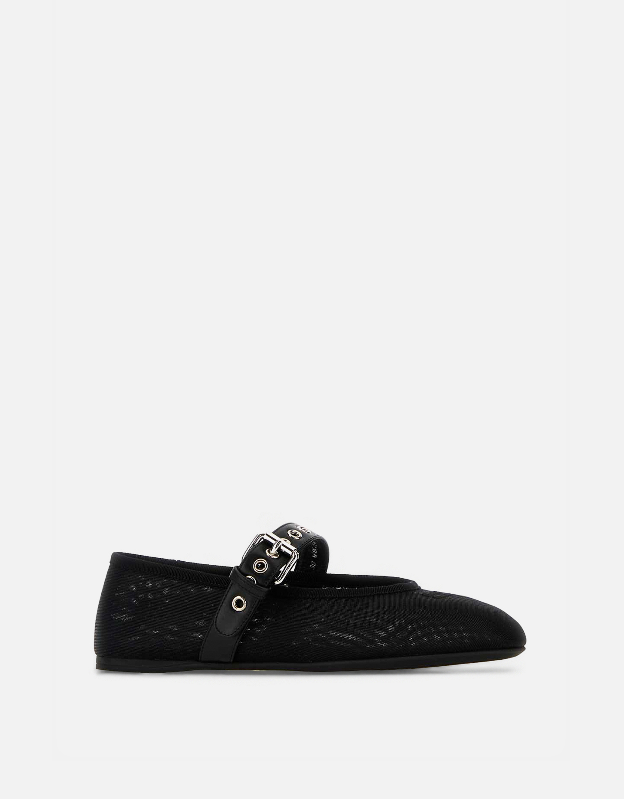 Miu Miu ブラックメッシュバレリーナフラット () IFCHIC.COM