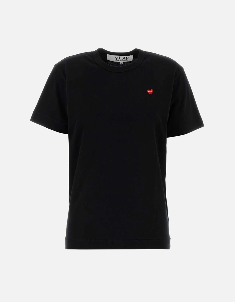 Comme des Garcons Play ブラックコットンTシャツ (すべての新品