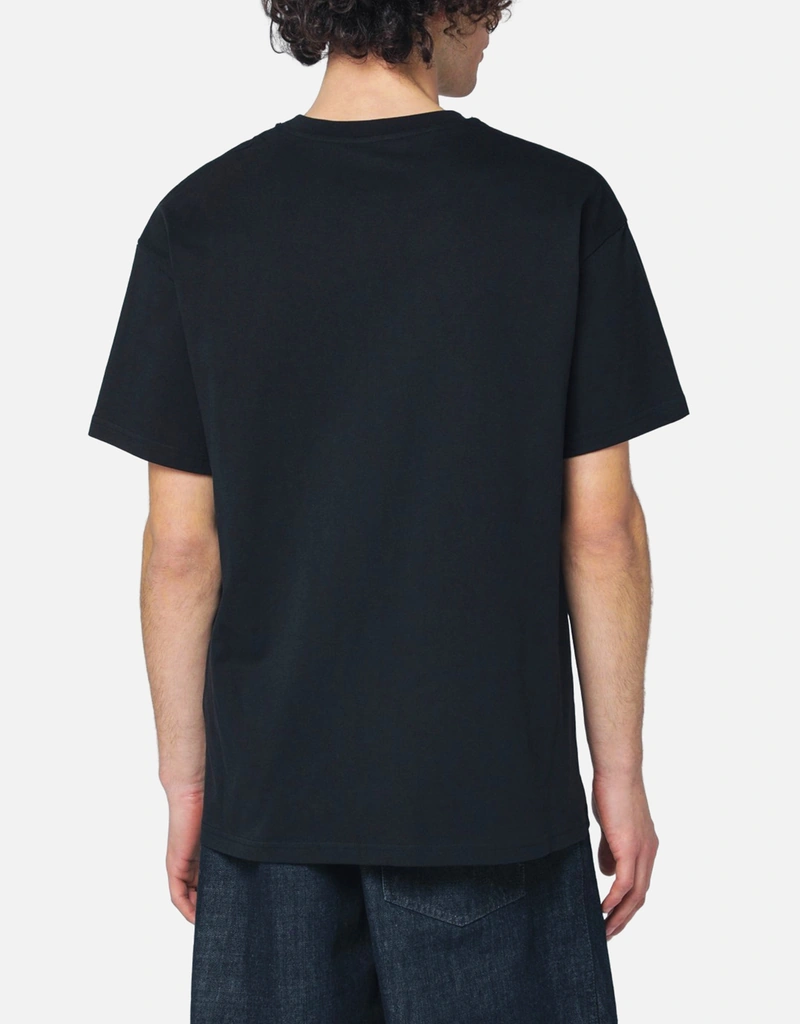 GIVENCHY ブラック ロゴ 半袖Tシャツ Givenchy メンズブラックロゴコットン半袖Tシャツ (アパレル,シャツ