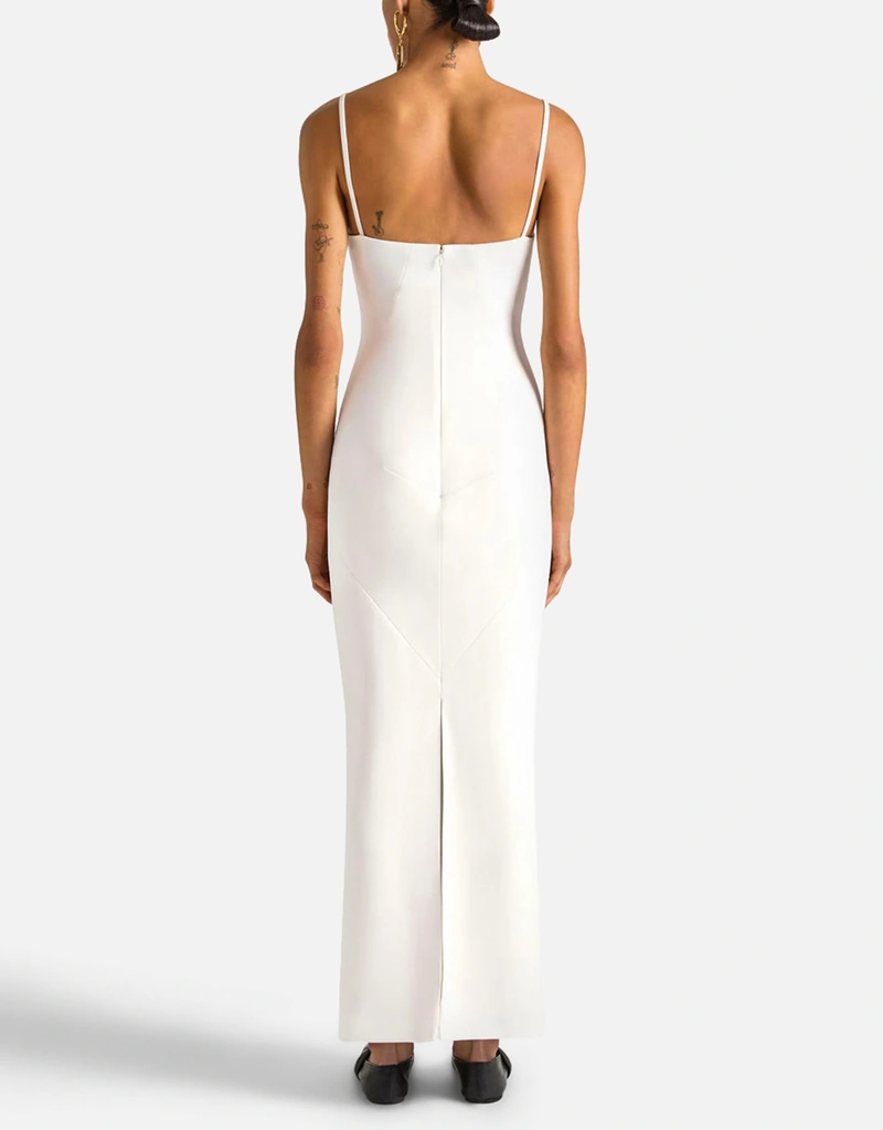 chinese dress ladies Givenchy Velvet Ostrich Feather Trimmed Gown