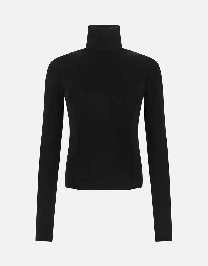 Givenchy ブラックストレッチビスコースブレンドトップス () IFCHIC.COM