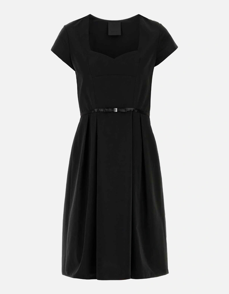 Black Taffetas Mini Dress - 36F Black Taffetas Mini Dress - 36F