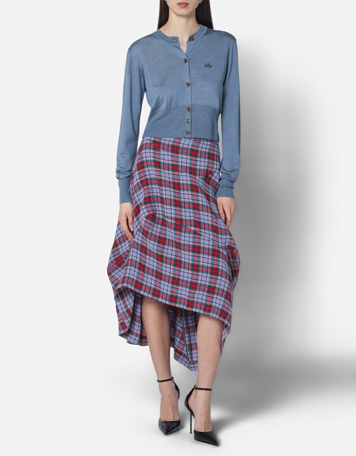 Vivienne Westwood クロップドウールシルクカーディガン (トップス