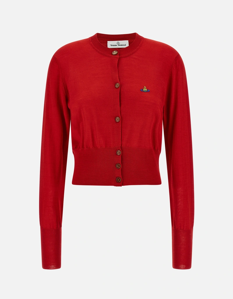 Vivienne Westwood Beaウールシルククロップドカーディガン (すべての