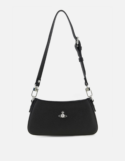 Vivienne Westwood Tasha Saffiano Embossed Shoulder Bag () IFCHIC.COM