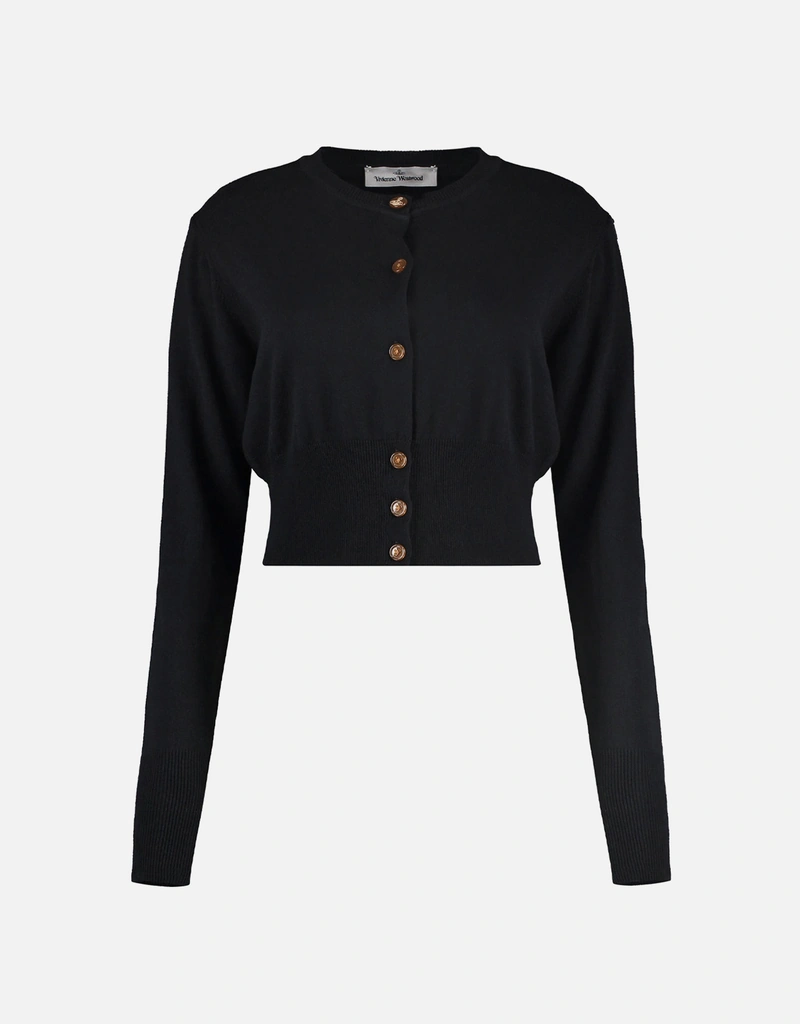 Vivienne Westwood ウール リラックスフィット クロップドカーディガン