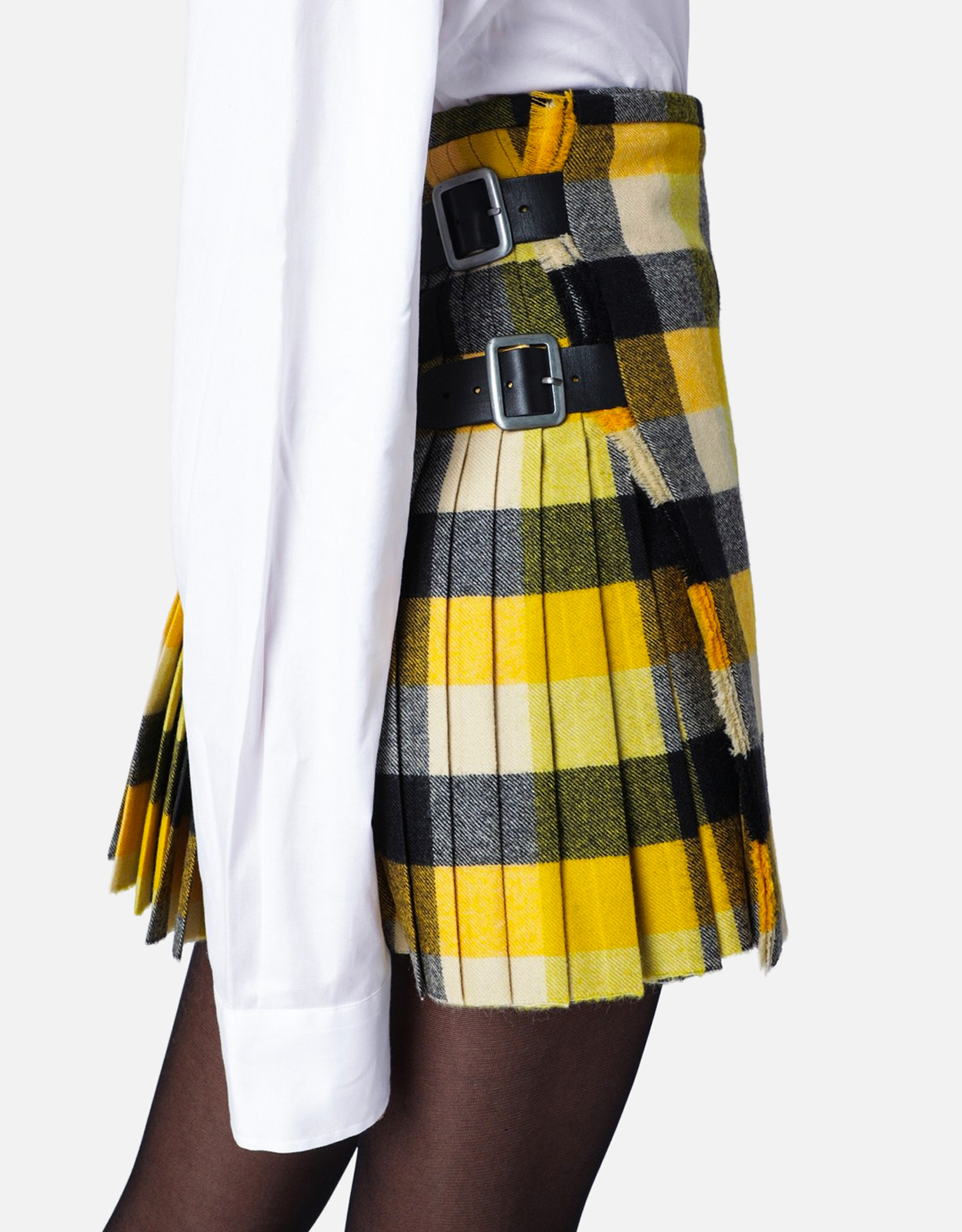 Vivienne Westwood ミニスカート ウール ピクセルチェック Aライン